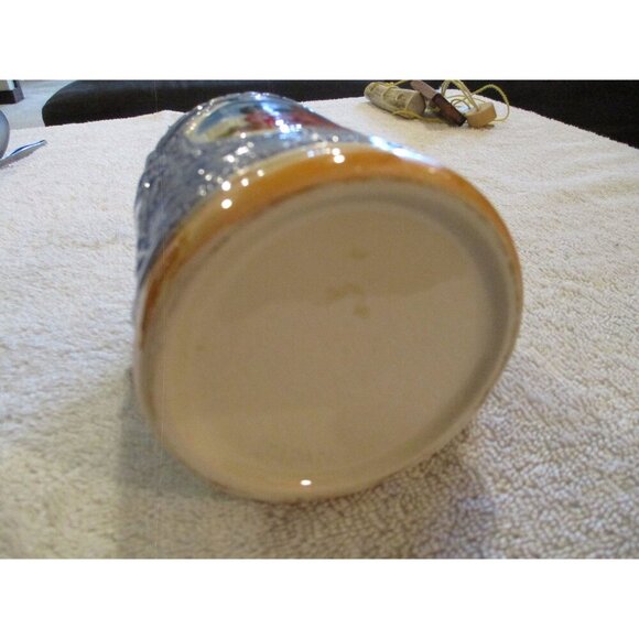 German Stein Ottawa Canada Beer Stein Vintage Ceramic Bar Ware Beer Mug blue - Picture 3 of 7